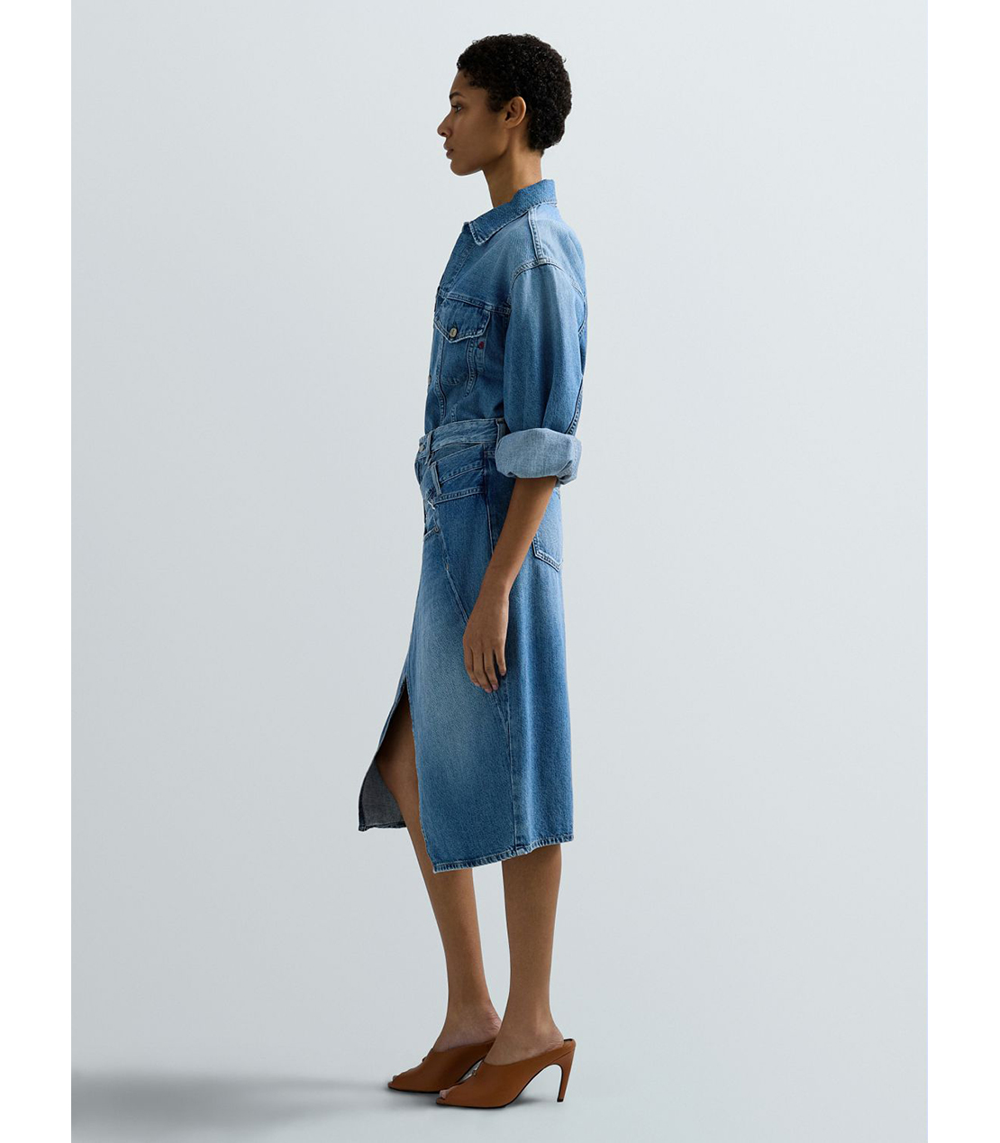 リラックスフィットデニムジャケット 詳細画像 ブルー 4